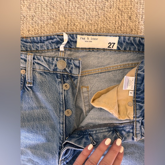 Rag and Bone Alex high rise straight, Lucy, size 27 - Picture 7 of 8